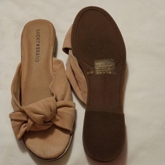 LUCKY BRAND upper leather slip on flats size 6M - Picture 4 of 6